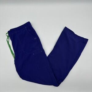 Carhartt Force Women's Medium Regular Cargo Scrub Pants C52110 Purple Green